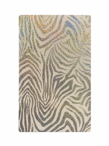 Back Skin - Back Skin Holografic Zebra Silver