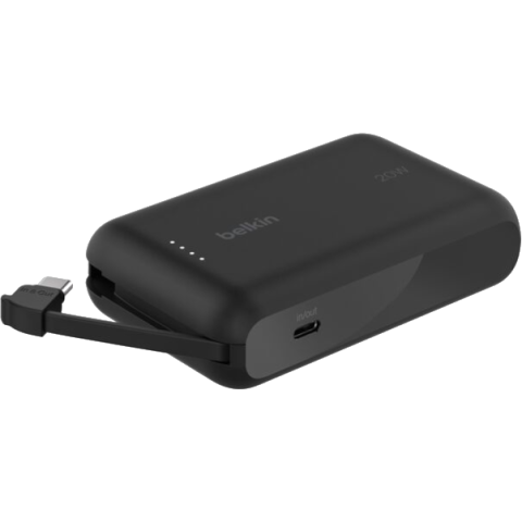 Baterii Externe - Baterie externa Belkin BPB021HQBK, 10.000 mAh, 20 W, Negru
