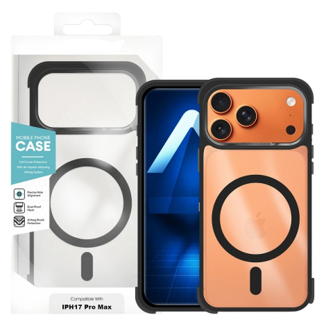 Huse Iphone 17 Pro Max - Husa Outshock Premium Silicone Pentru Iphone, Negru