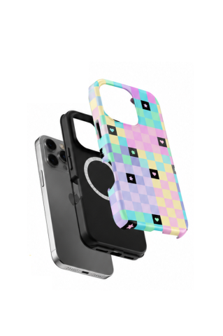 Huse TagOne - Husă TagOne Pastel Pixel – Design Pastel Modern pentru Telefon