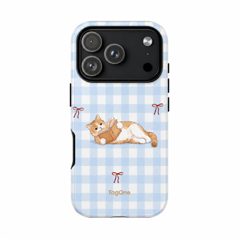 Huse TagOne - Husa Telefon TagOne Double Armor Magsafe Cozy Reading Cat
