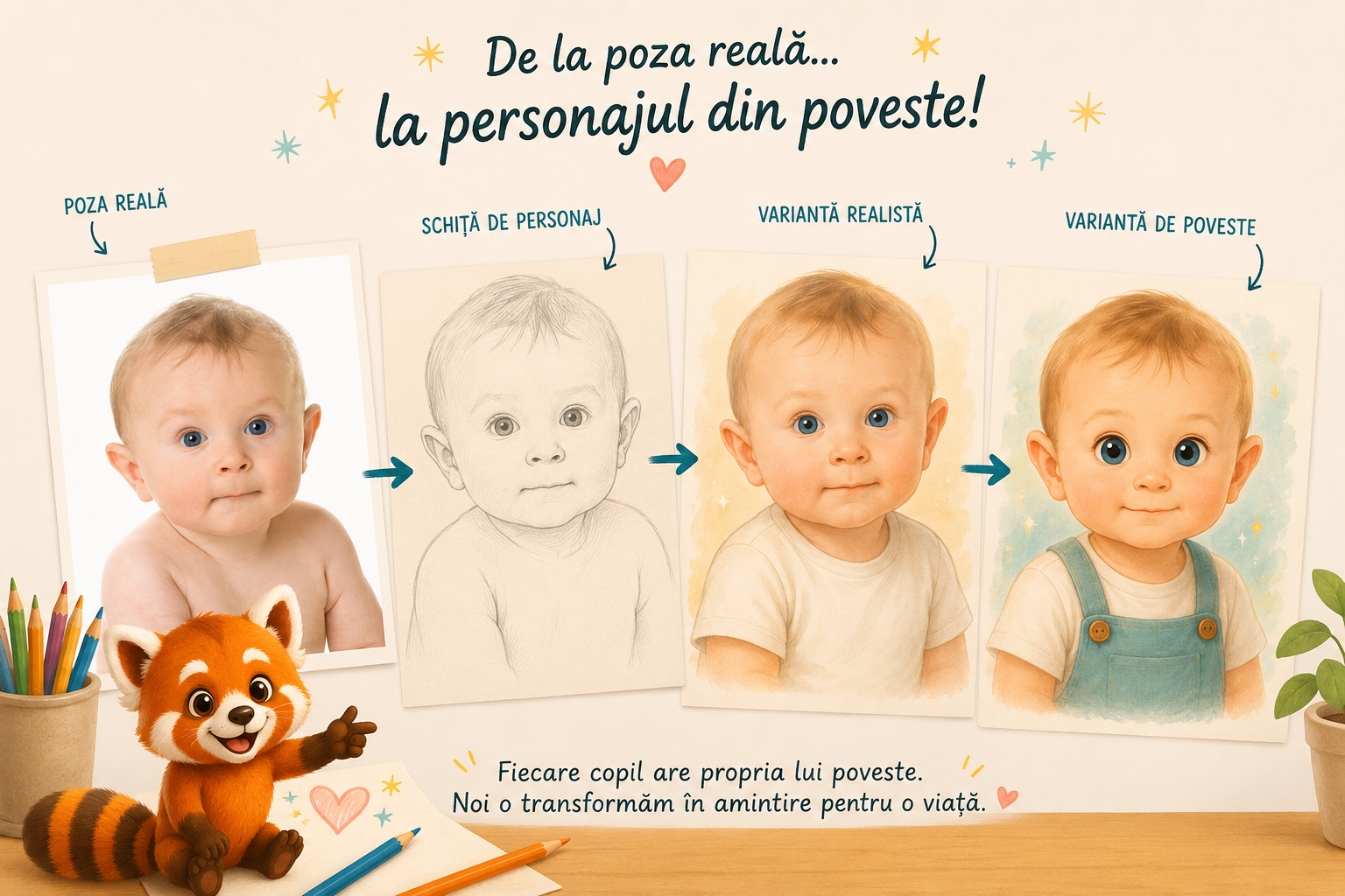 Cum arată procesul de creare a unei cărți TaleOVA, pas cu pas