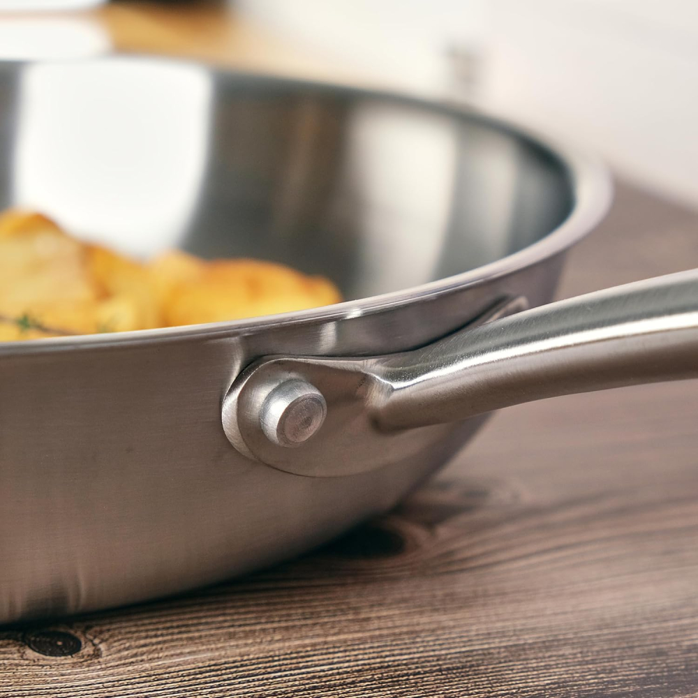 Tigaie KAMBERG Triply Ø24 cm – inox 18/10, fără PFAS, compatibilă inducție și cuptor [3]