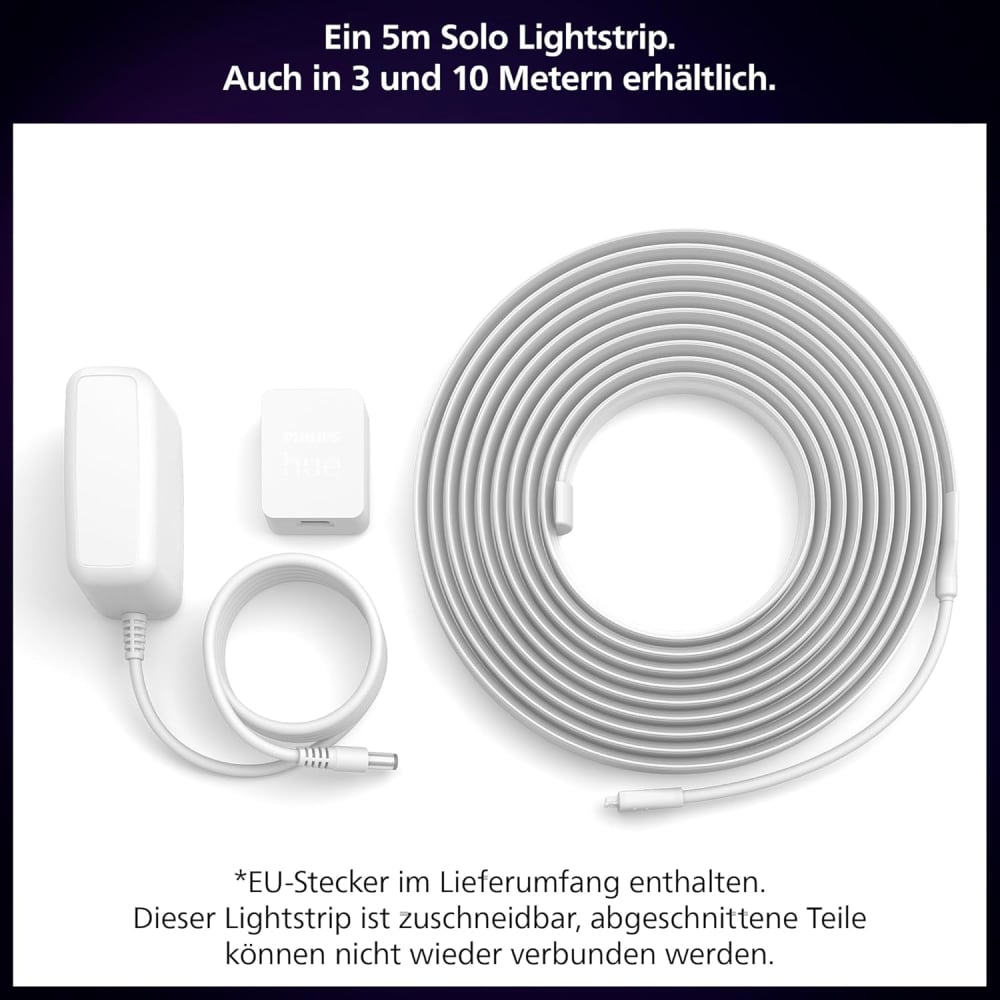 Bandă LED inteligentă Philips Hue 5m Solo Lightstrip – Interior [5]