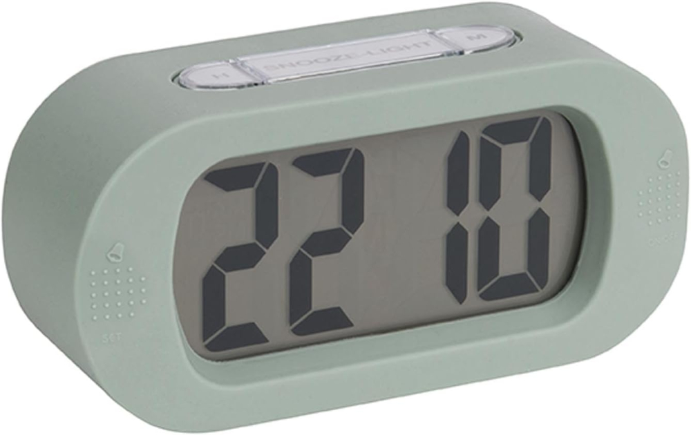 Karlsson Ceas Deșteptător Digital din Silicon – Verde, 7×14×5 cm [3]