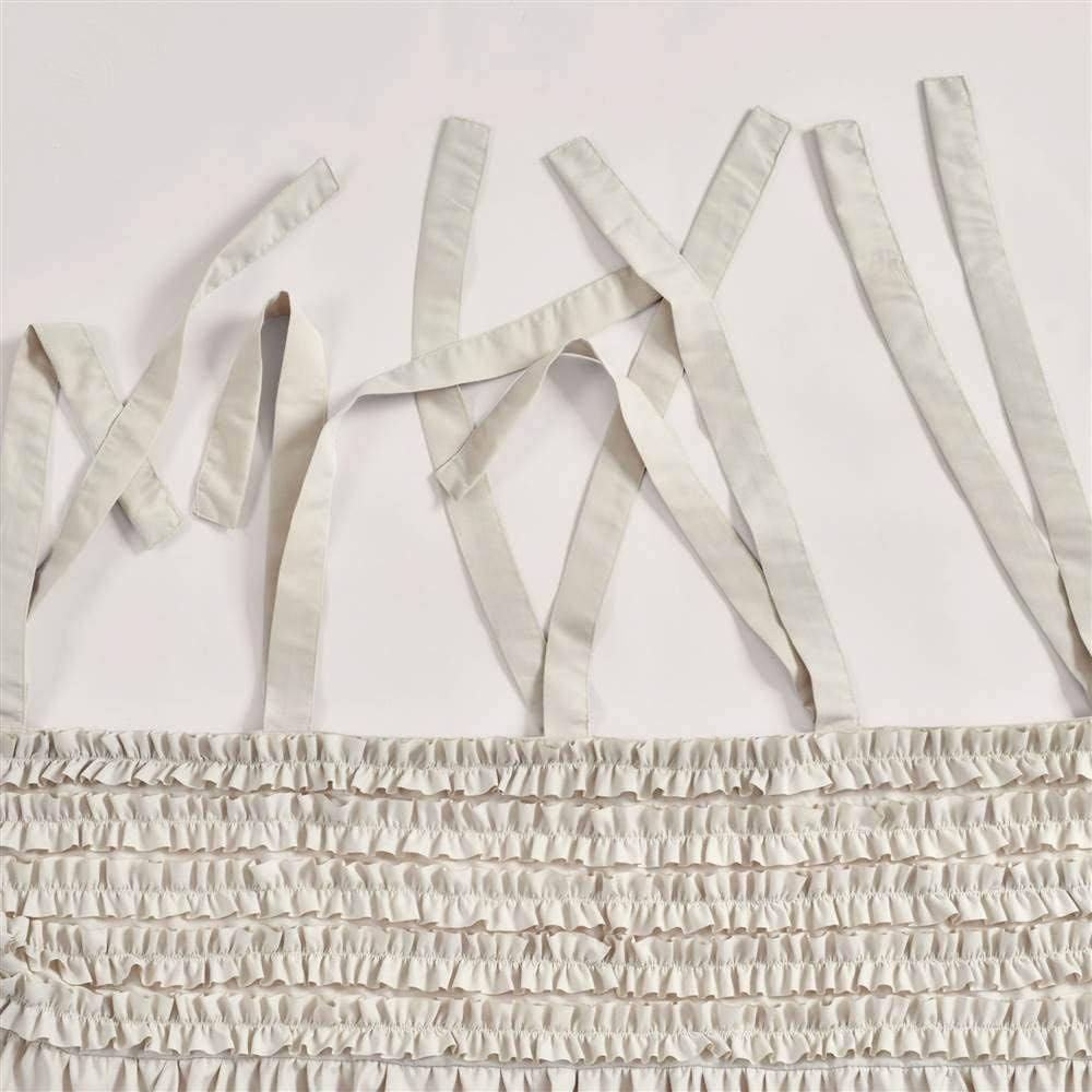 Draperii cu volane Lush Decor Lydia, set 2 bucăți, 40x84 inch – stil shabby chic/farmhouse [3]