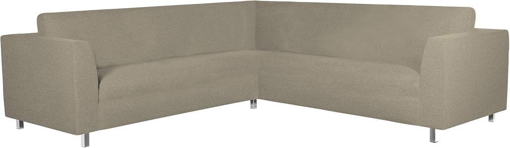 Husă Elastică pentru Canapea Italian Bed Linen Dahlia, Gri „Dove Grey” – Acoperire Completă, 350–450 cm [5]