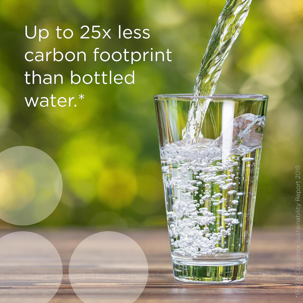 BRITA Carafă Sticlă 2.5 L Blue + Maxtra PRO – Reduce PFAS*, Clor, Calcar, Metale [5]