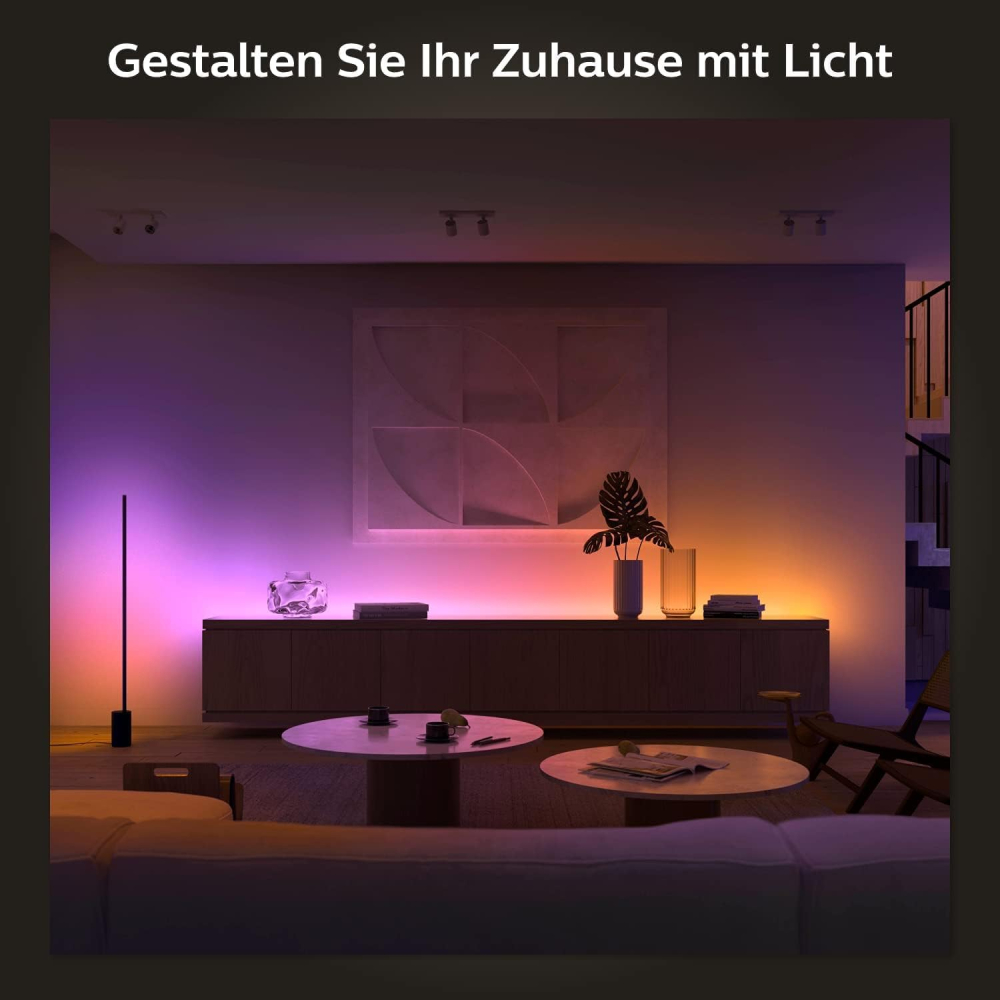 Bandă LED inteligentă Philips Hue Gradient Lightstrip Ambiance – Extensie 1 m, White & Color RESIGILAT - NOU [3]