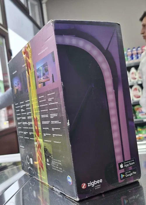 Bandă LED RGB Philips Hue Play Gradient pentru PC, monitor 24–27", Starter Kit cu Hue Bridge – Grad A, ca nou (resigilat) [3]