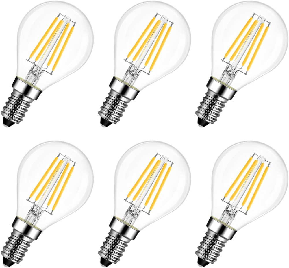 Bec LED E14 4W Filament P45 2700K Warm – Set 6 buc. | LVWIT [1]