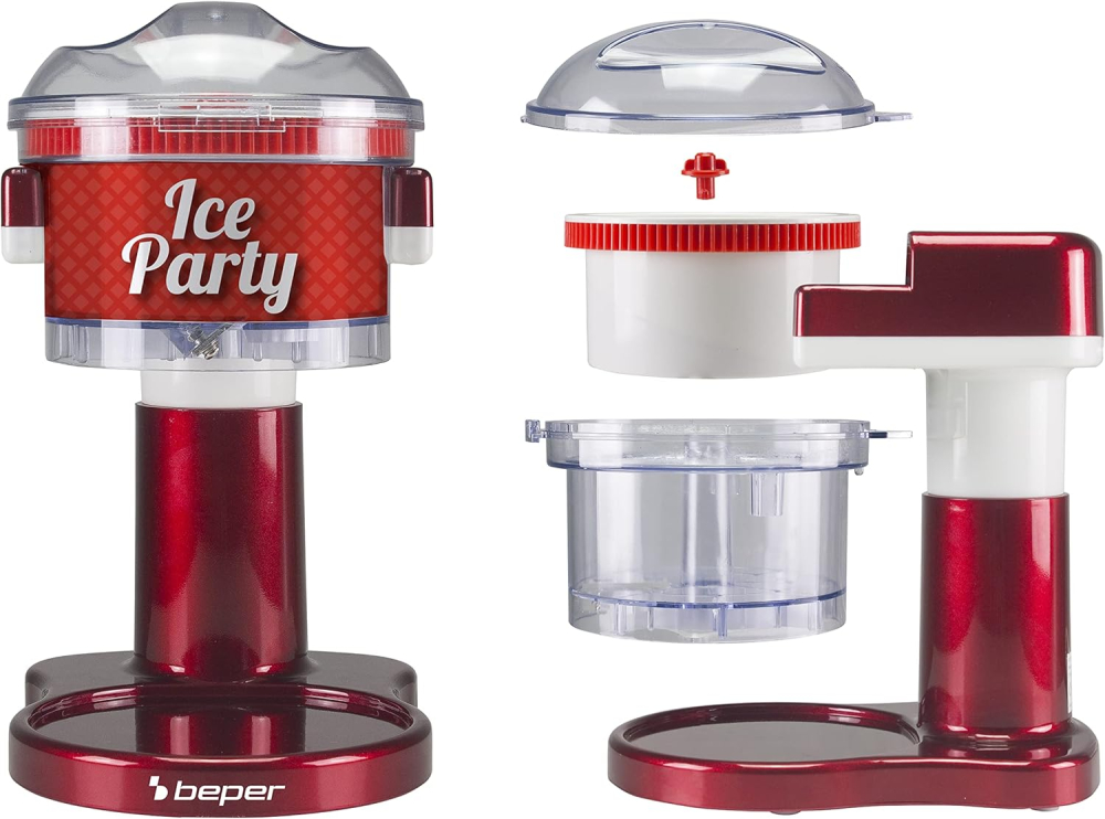 Zdrobitor electric de gheață, 30 W – BEPER P102GEL100| Lame Inox, Siguranță Integrată, Ideal pentru Cocktails & Granita [3]