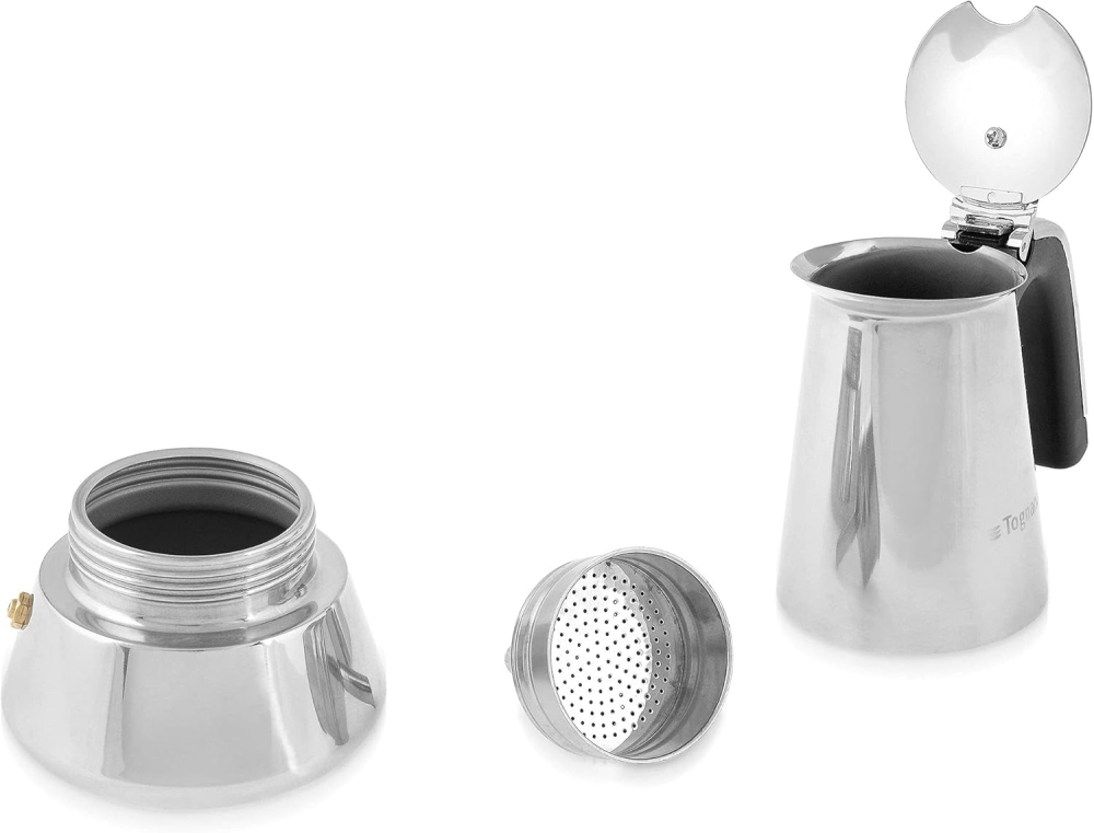 Tognana Riflex Cafetieră Induction 4 Cești – Oțel Inoxidabil [2]