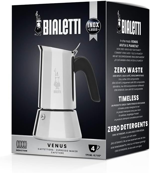 Cafetieră Bialetti Venus Induction, inox 18/10, 4 cești espresso [4]