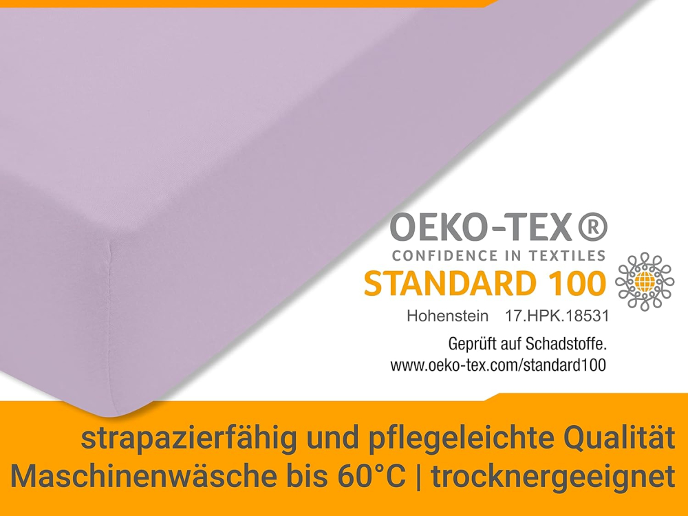 Cearșaf Jersey 120×200 cm – 100% Bumbac, Elastic 25 cm, Certificat Oeko-Tex [2]