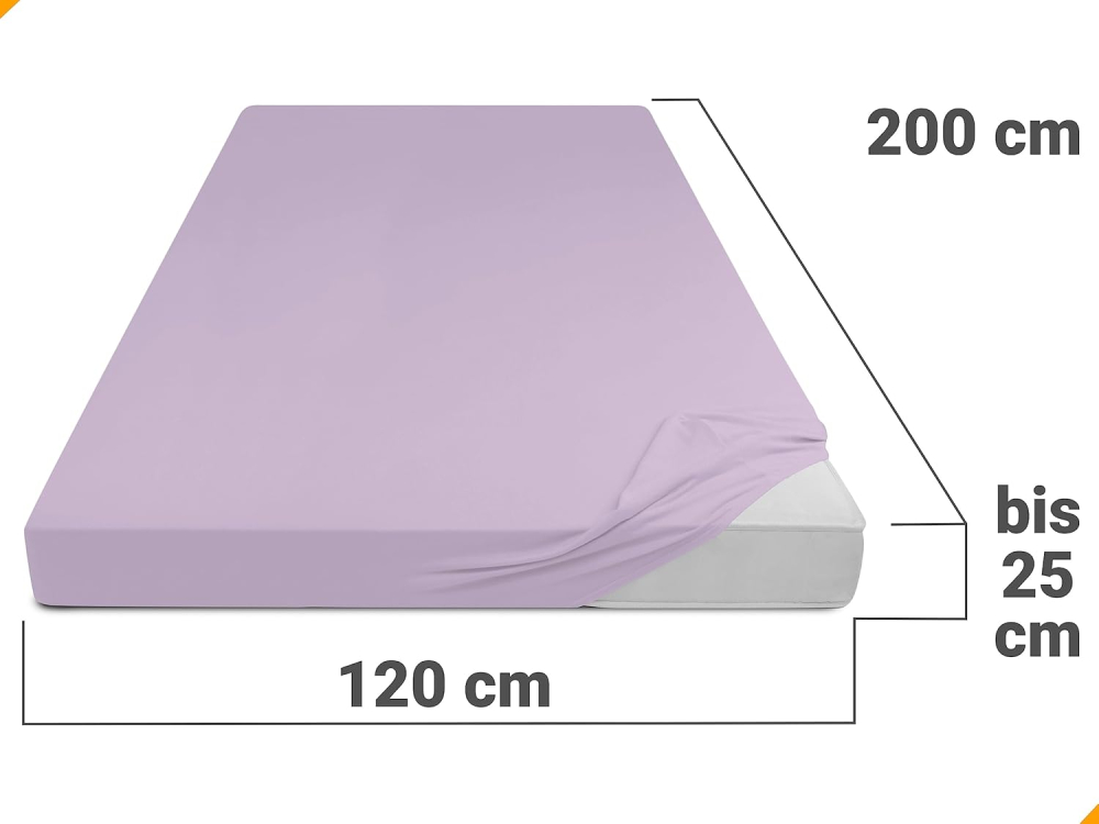 Cearșaf Jersey 120×200 cm – 100% Bumbac, Elastic 25 cm, Certificat Oeko-Tex [5]