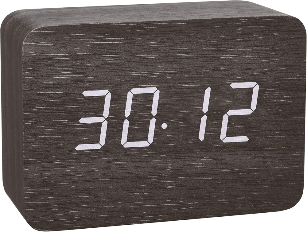 TFA Clocco Ceas Radio-Controlat – Design Lemn, Afișaj Invizibil, Temperatură & Alarmă [6]