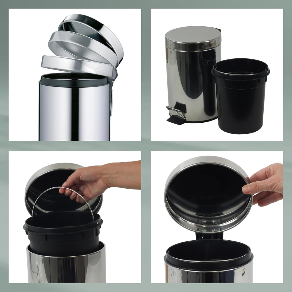 Coș Baie Inox 3L cu Închidere Silențioasă – Kela Stampa 21887 [3]