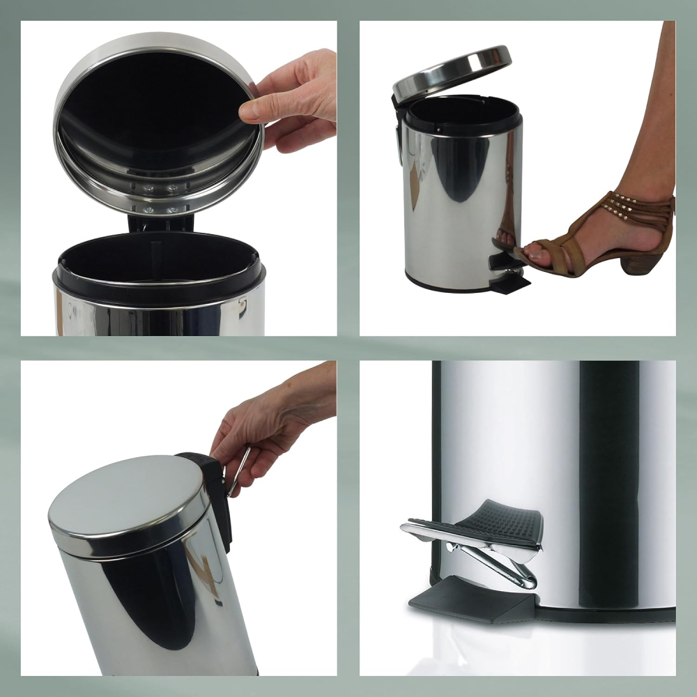 Coș Baie Inox 3L cu Închidere Silențioasă – Kela Stampa 21887 [4]