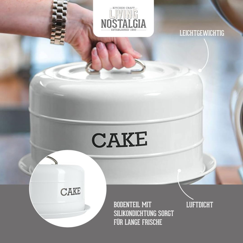 Cutie Prăjituri cu Capac Etanș 28 cm – Vintage Dome | KitchenCraft [4]