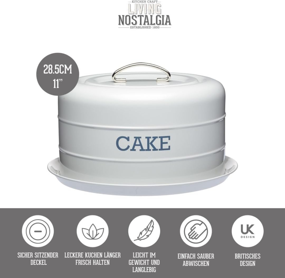 Cutie Prăjituri cu Capac Etanș 28 cm – Vintage Dome | KitchenCraft [6]