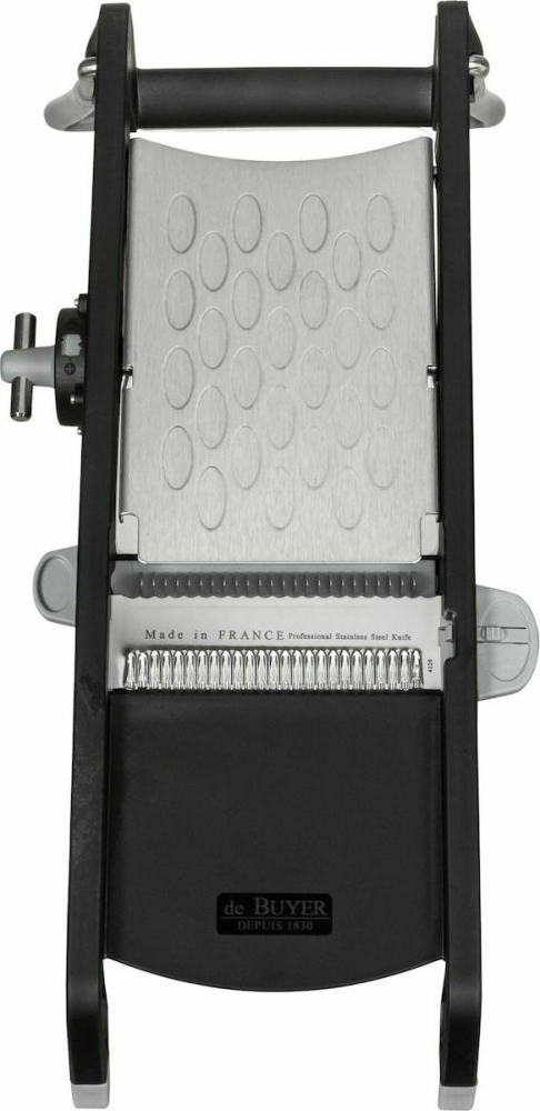 Feliator - Mandolină profesională inox reglabilă – cu lame multiple și grosime ajustabilă, neagră – de Buyer SWING PLUS [2]