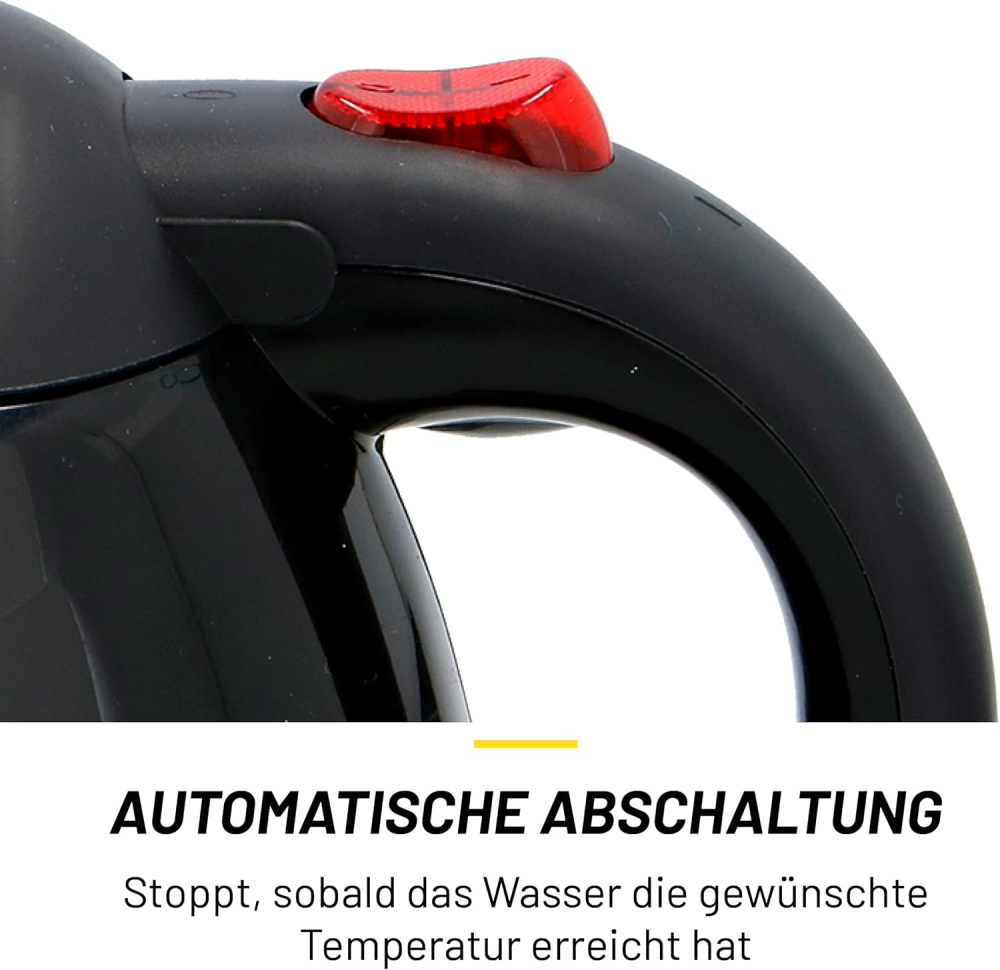 Fierbător auto Dunlop Reise Wasserkocher 24V, rezistent, negru-alb, resigilat [2]