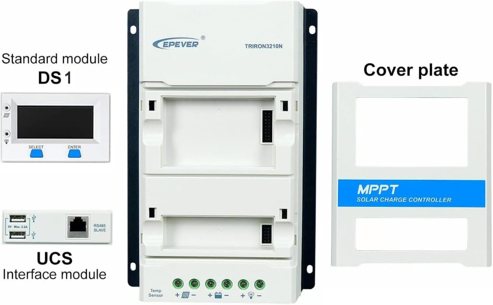 Controler Solar MPPT 10A, EPEVER® Triron 1206N – 12/24V, Detecție Automată, 60V Max, USB, RS485 [2]