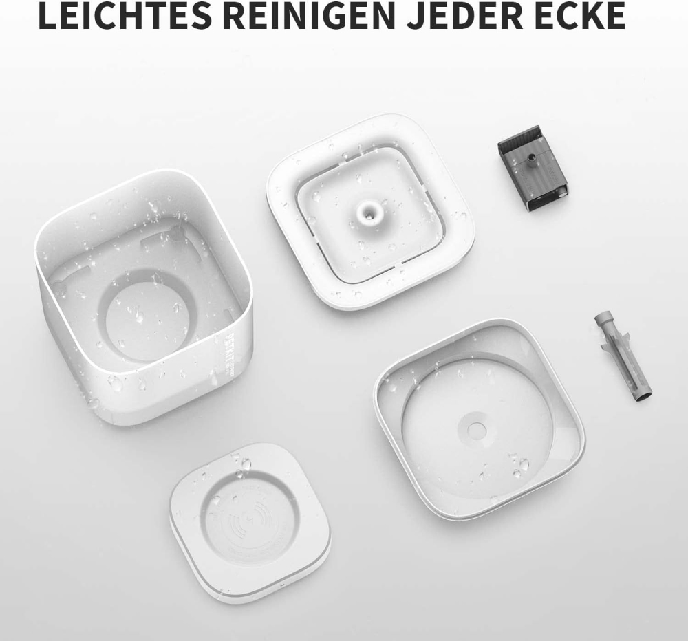 Fântână Apă Pisici/Câini 1.85 L cu LED & Pompă Silențioasă – PETKIT Cybertail [4]