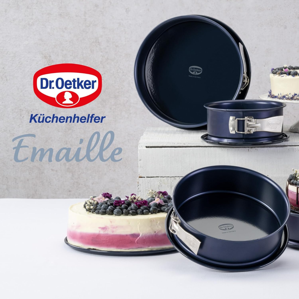 Formă rotundă cu arc Dr. Oetker Back-Liebe, cu bază emailată și blat tubular, Ø 26 cm – Negru [2]