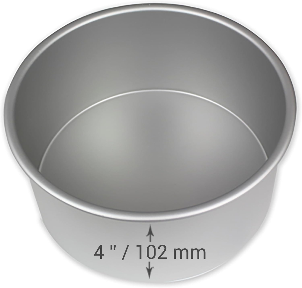 Formă Tort Rotundă 20×10 cm – PME Aluminiu Anodizat, Profesională [3]