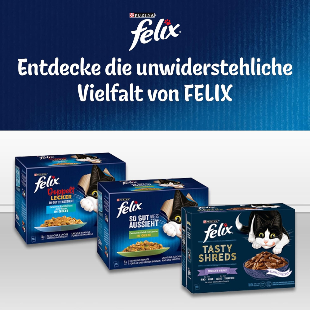 Felix As Good As It Looks – Hrană Umedă Pisici în Aspic, 26×85g [2]