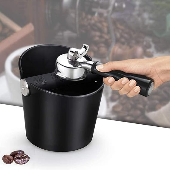 Knock Box pentru Zaț Cafea – ABS Durabil, Bară Anti-Zgomot, Portafiltru [3]