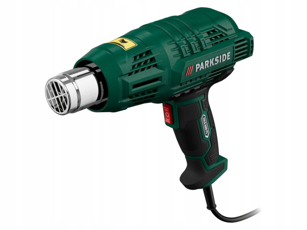Pistol cu aer cald 2000W cu 2 trepte și set 4 duze – pentru decapare, uscări și modelare – Parkside PHLG 2000 F5 [5]