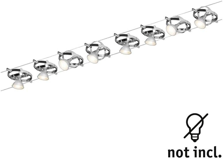 Sistem de Iluminat pe Cablu Cardan Paulmann 941.53, max. 8×10W GU5.3, Metal, Pentru Pereți și Tavane [3]