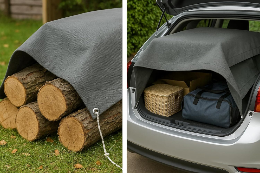 Prelată Canvas 1x2 m UK Eco Green – Impermeabilă, Rezistentă UV, Heavy Duty [5]