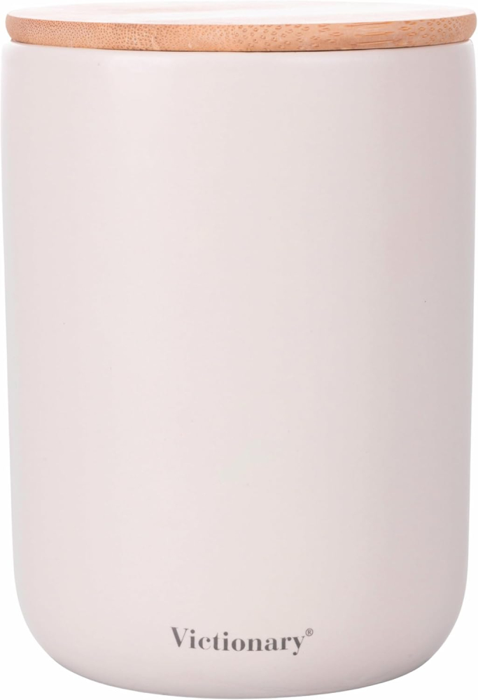 Recipient ceramic pentru sare cu capac din bambus, 700 ml – Villa d'Este Home Tivoli Victionary [2]