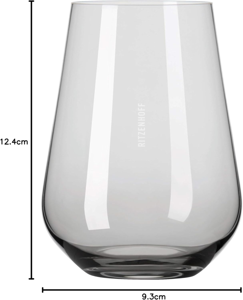 Set 2 Pahare Cristal 500 ml – Ritzenhoff Fjordlicht No. 2, Gradient Gri, Premium [2]