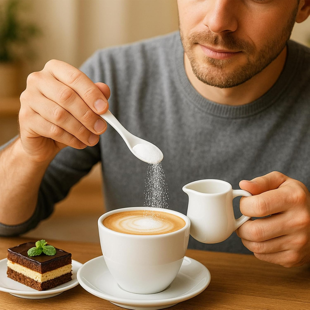 Set 6 Cănițe Porțelan 90 ml + 4 Lingurițe – Milk Jug Alb, Anti-Picurare [4]