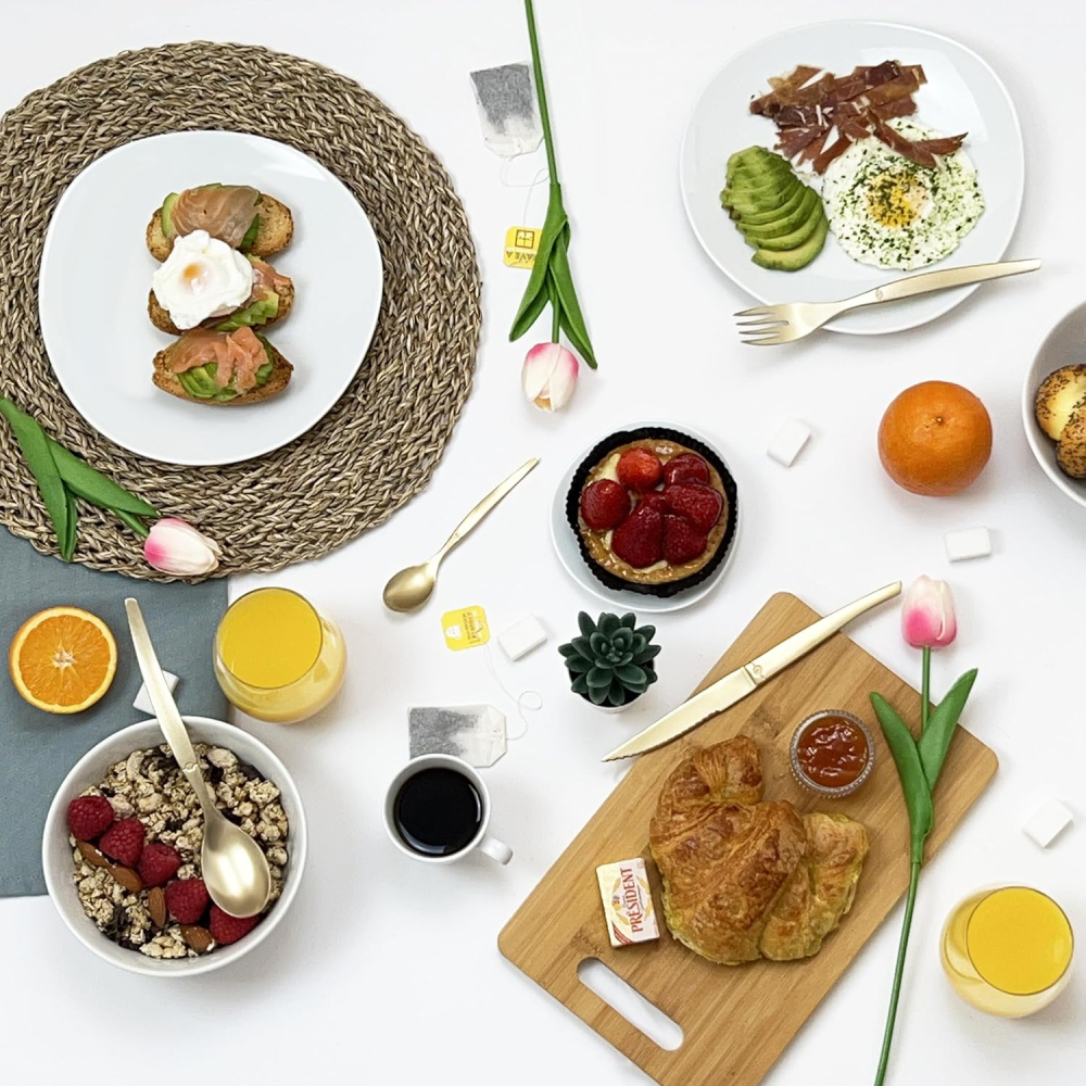 Set tacâmuri steak pentru 4 persoane, 16 piese, inox PVD Champagne – Lou Laguiole JET [3]