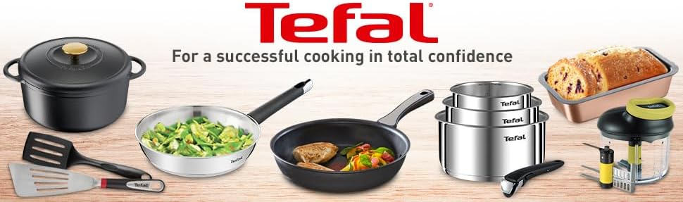 Tefal Primary – Oală din inox 28 cm + capac, compatibilă cu inducție, 10 ani garanție [2]