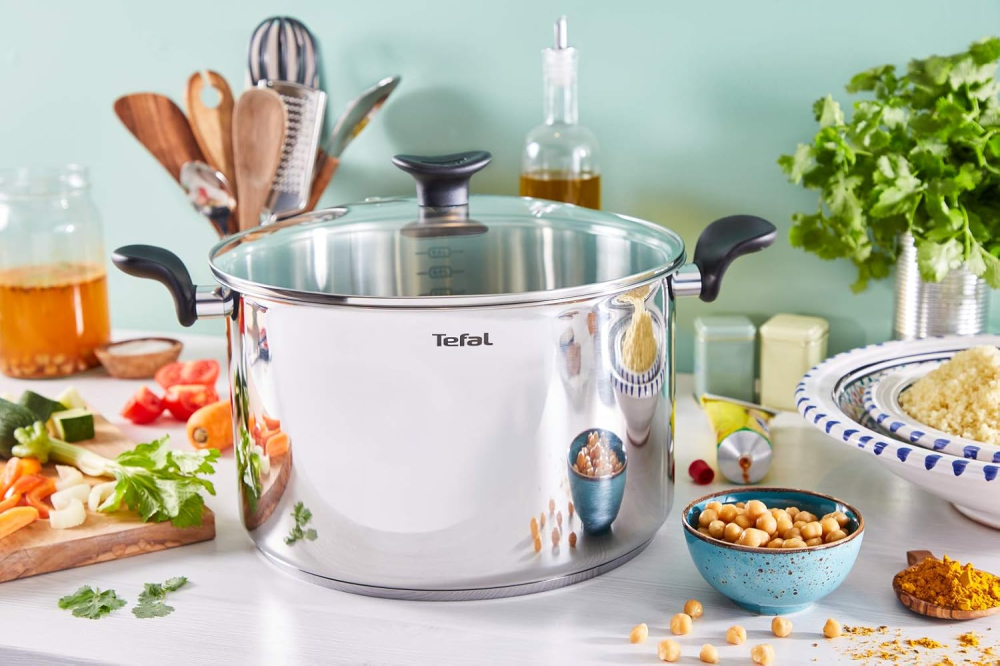 Tefal Primary – Oală din inox 28 cm + capac, compatibilă cu inducție, 10 ani garanție [6]