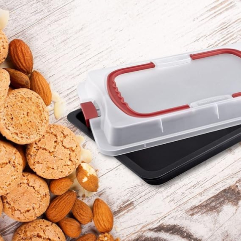 Tavă Dr. Oetker Bake & Go 42×29×4 cm cu capac – Antiaderentă [2]