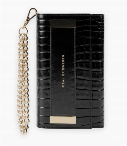 Huse pentru telefoane - Husa - Etui iDeal of Sweden Neo Noir Croco pentru iPhone 12 Pro Max – design elegant, negru cu textură croco