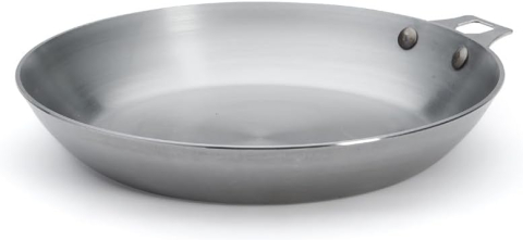 Tăvi și tigăi - Tigaie rotundă de prăjit De Buyer MINERAL B ELEMENT, 28 cm, fără mâner – Compatibilă cu mâner detașabil