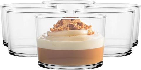 Bucătărie - Set Pahare Desert 170 ml – Glasmark Krosno, 6 Bucăți, Sticlă Transparentă