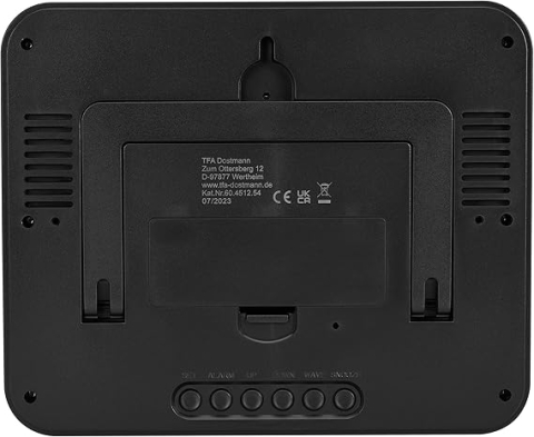 Ceas Digital de Perete TFA Dostmann TimeLine Max 60.4512.01 – Radio Controlat, Afișaj Mare, cu Dată, Zi, Alarmă și Oră Dublă [1]