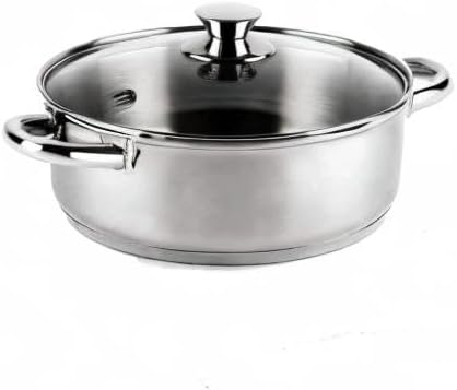Oală Vier CI18 din Inox 18/10 cu Bază Inducție, 18 cm, 2 L – Pentru Toate Tipurile de Plite [1]