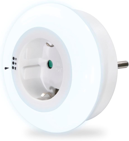 Hama Night Light cu Senzor & Priză | 3 Culori LED | Lumină de Orientare pentru Noapte [1]