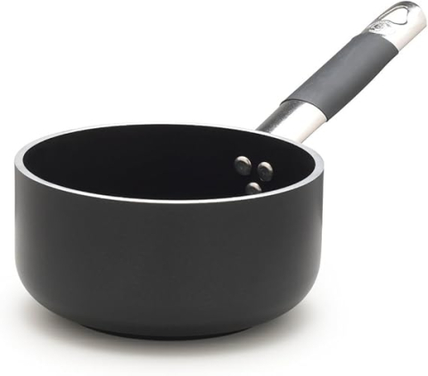 Tăvi și tigăi - Oală Adâncă din Aluminiu Pentole Agnelli pentru Inducție, Ø16 cm – Profesională, Durabilă, 1.5L